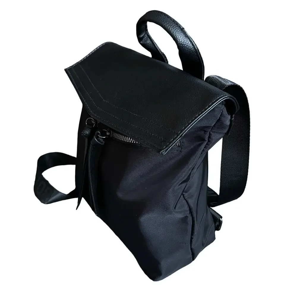 Botkier Black Nylon Backpack Women’s Travel Work Laptop Bag Adjustable Straps